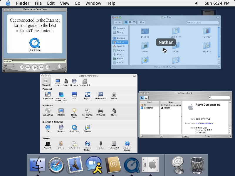 MacOS X 10.3.4 Expose