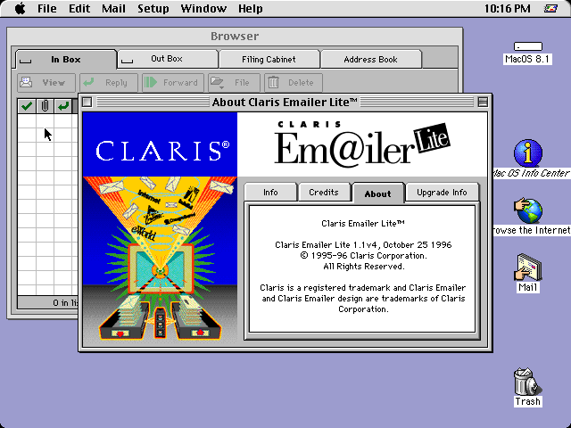 MacOS 8.1 Email